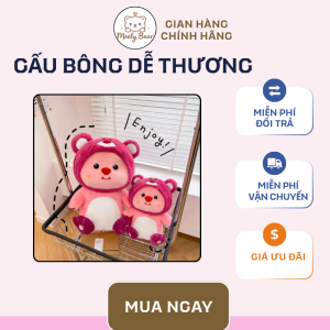 Thú Bông Loppy Cosplay Gấu Dâu Đáng Yêu